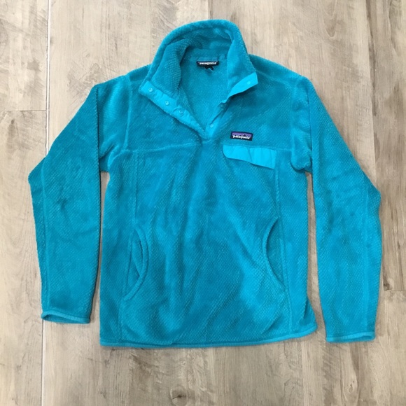 Patagonia Women’s Re-Tool Snap T Fleece Pullover Polartec Blue Size Medium - Picture 3 of 8